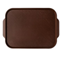 Поднос для фастфуда Mgprof коричневый, 45 x 34.5-49 x 34.5см