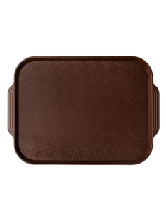 Поднос для фастфуда Mgprof коричневый, 45 x 34.5-49 x 34.5см