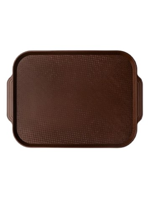 Поднос для фастфуда Mgprof коричневый, 45 x 34.5-49 x 34.5см