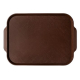 Поднос для фастфуда Mgprof коричневый, 45 x 34.5-49 x 34.5см