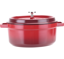 Кастрюля Red с крышкой 4.26л, 24см