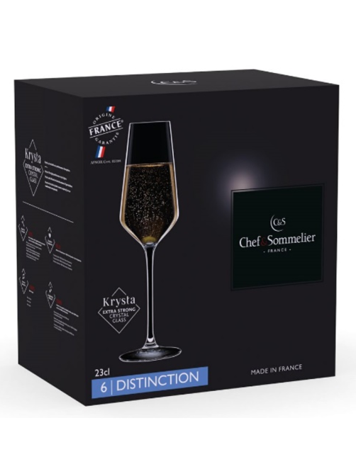 Набор бокалов для шампанского Chef&Sommelier Distinction, 230мл x 6шт