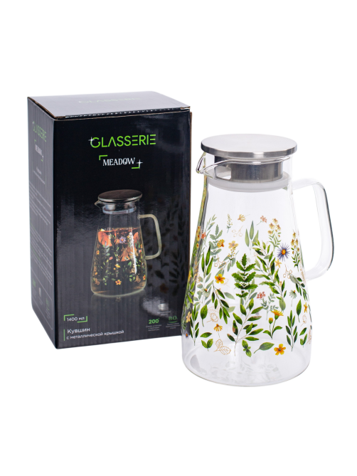 Кувшин Glasserie Meadow с крышкой, 1.4л
