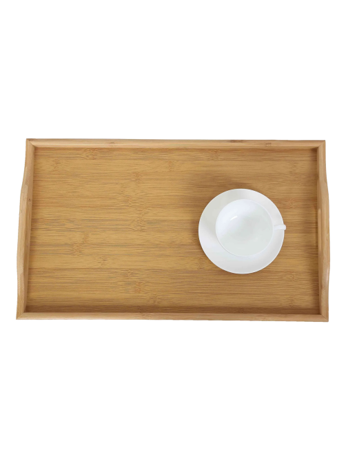 Поднос Fuzhou Bamboo на ножках коричневый, 50 х 30см