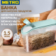 Tarrington House Банка для сыпучих продуктов 1.5л, 15.6 х 22.2 х 7.5см