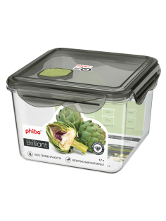 Контейнер Phibo Бриллиант квадратный, 1.7л