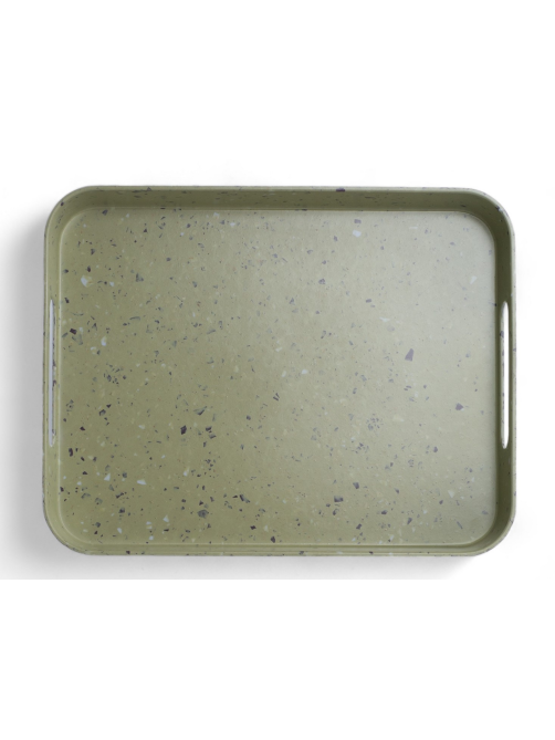 Поднос Domenik Stone Green, 33 x 26см