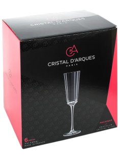 Набор бокалов для шампанского Cristal d'Arques Macassar, 170мл х 6шт