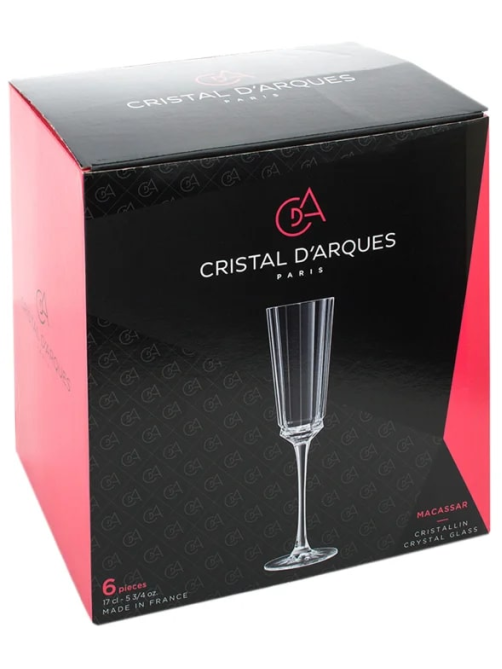 Набор бокалов для шампанского Cristal d'Arques Macassar, 170мл х 6шт