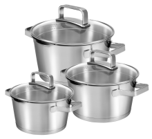Набор кастрюль с крышками Polaris Loretto, 1.5л x 3л x 5.3л