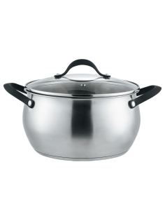 Кастрюля с крышкой Mercury 6л, 24см