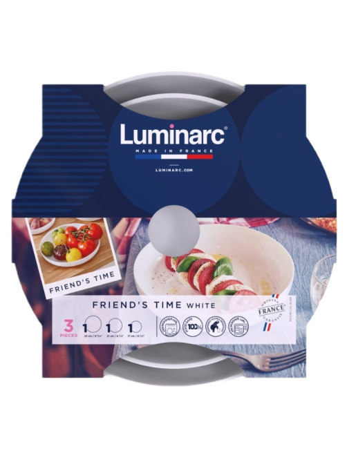 Набор блюд для сервировки Luminarc Friend's Time 17см, 21см и 25см