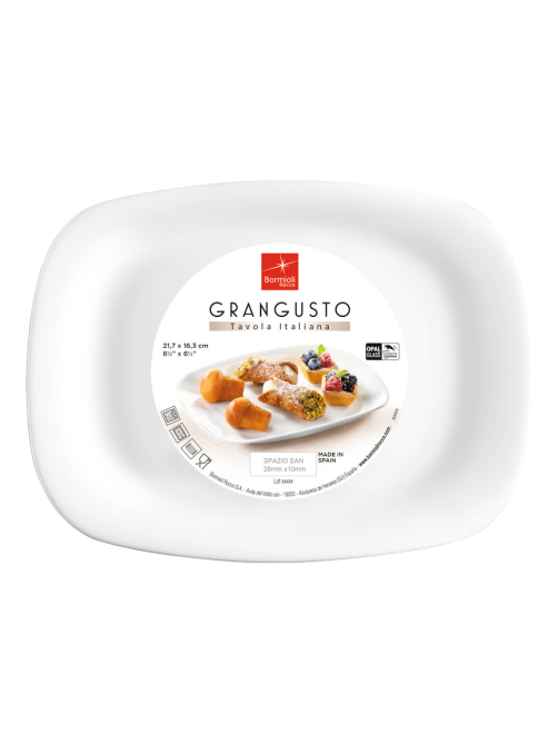 Блюдо для барбекю Bormioli rocco Grangusto, 22 х 16см