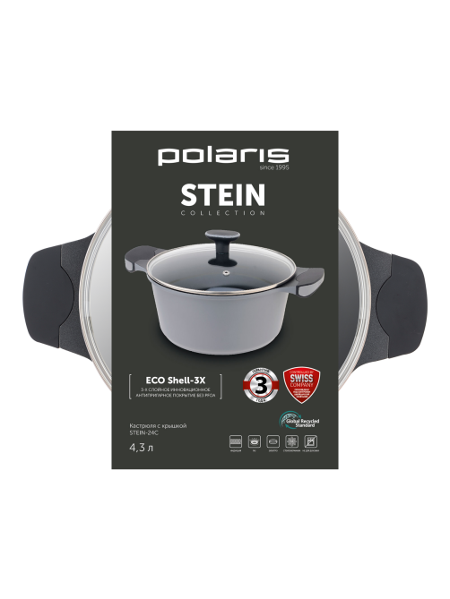 Кастрюля Polaris Stein 4.3л, 24см