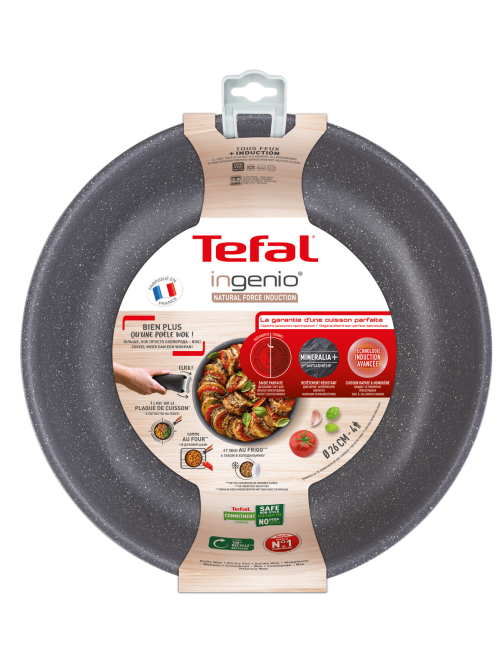 Сковорода Tefal Ingenio mineralia force глубокая, 26см