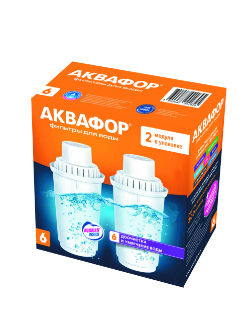 Кассета Аквафор для жесткой воды B6, 2шт