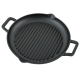 Сковорода-гриль чугунная 2 ручки, 33.5см