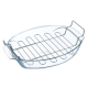 Форма для запекания Pyrex Irresistible овальная с решеткой 4.2л 40 х 28см, 39 х 27см