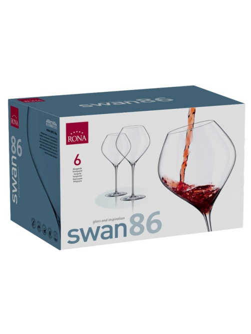 Набор бокалов для вина Rona Swan, 860мл x 6шт