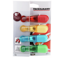 Прищепки Fackelmann с магнитом, 4шт