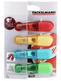 Прищепки Fackelmann с магнитом, 4шт