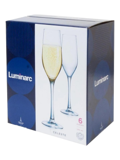 Набор бокалов для шампанского Luminarc Celeste, 160мл х 6шт