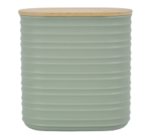 Банка Stripe с бамбуковой крышкой, 1.1л