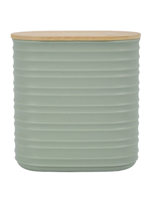 Банка Stripe с бамбуковой крышкой, 1.1л