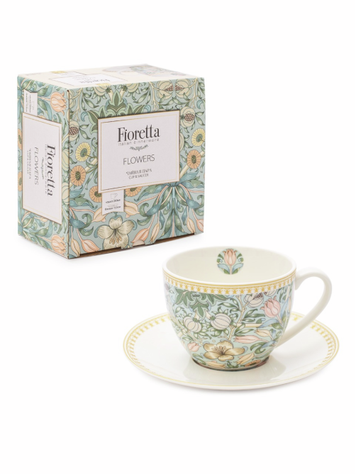 Пара Flowers Fioretta чайная, 260мл