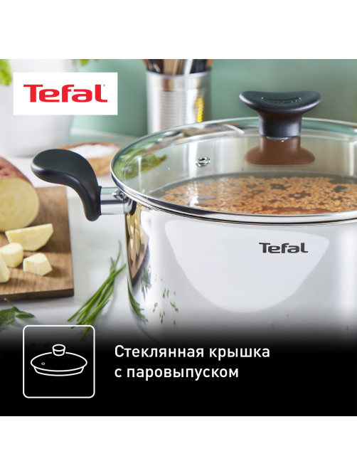 Кастрюля с крышкой Tefal Primary 5.3л, 24см