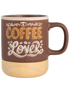Кружка Sirocco Coffemania коричневая, 420мл