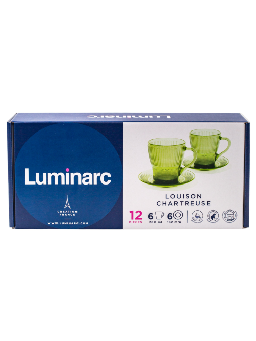 Набор чайный Luminarc Луиз Шартрез 12 предметов, 280мл