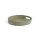 Поднос Domenik Stone Green круглый, 30см