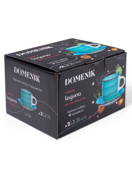 Набор чайный Domenik Laguna 4 предмета, 350мл