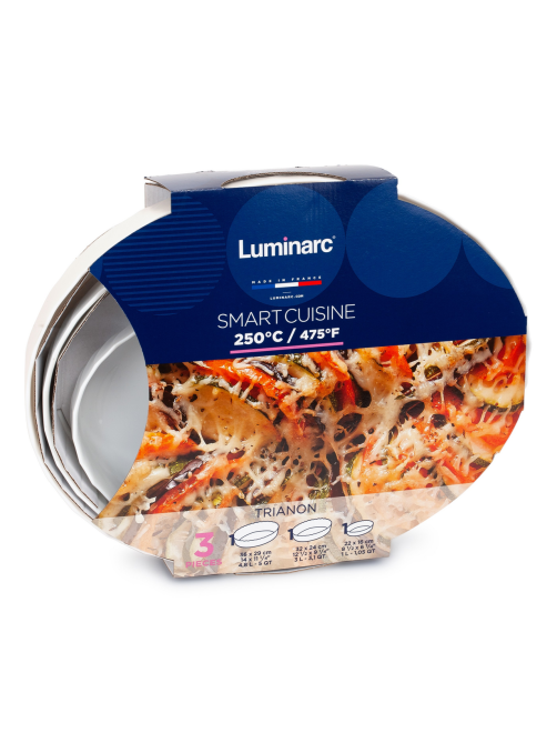 Набор форм для запекания Luminarc Trianon овальные, 3шт