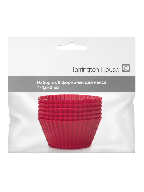 Tarrington House Набор форм для кекса 6.5 x 4.5 x 3.2см, 6шт