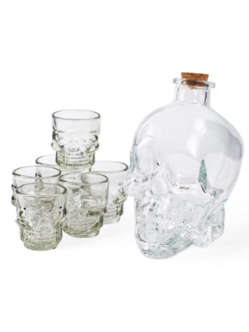 Набор Glasserie Skull Штоф + стопка 7 предметов, 50мл x 6шт