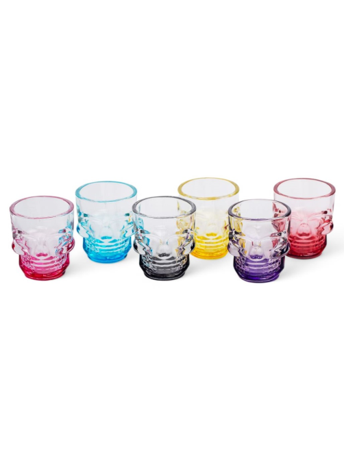Набор стопок Glasserie Skull Colors, 50мл x 6шт