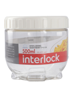 Банка для сыпучих продуктов Lock & Lock Interlock 500мл, 9.5 х 9.5 х 9.5см