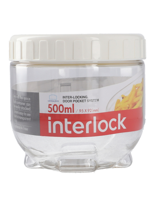 Банка для сыпучих продуктов Lock & Lock Interlock 500мл, 9.5 х 9.5 х 9.5см