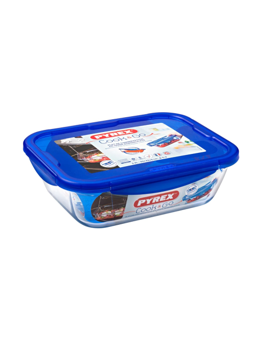 Форма для запекания Pyrex Cook and Go с крышкой 30 x 22 х 8см, 3.5л