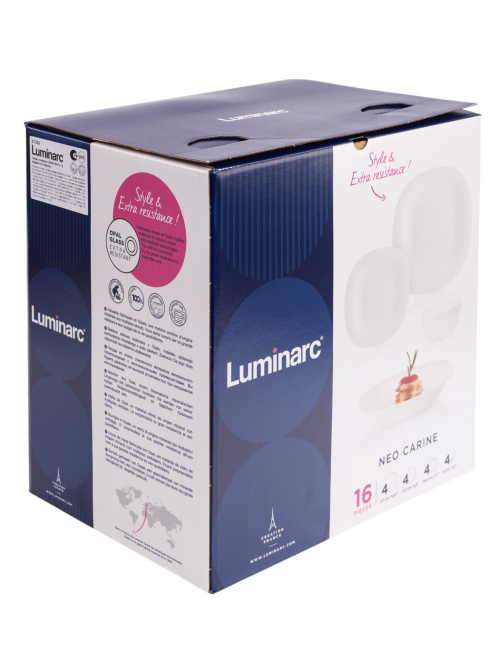 Набор столовый Luminarc Carine White 16 предметов