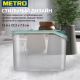 Tarrington House Банка для сыпучих продуктов 1.5л, 15.6 х 22.2 х 7.5см