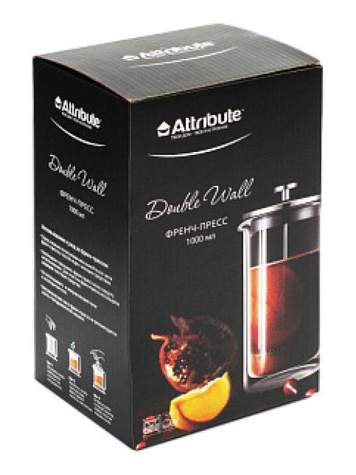 Френч-пресс Attribute Double-Wall, 1л