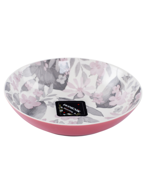 Тарелка суповая Domenik Blooming Pink 600мл, 20см