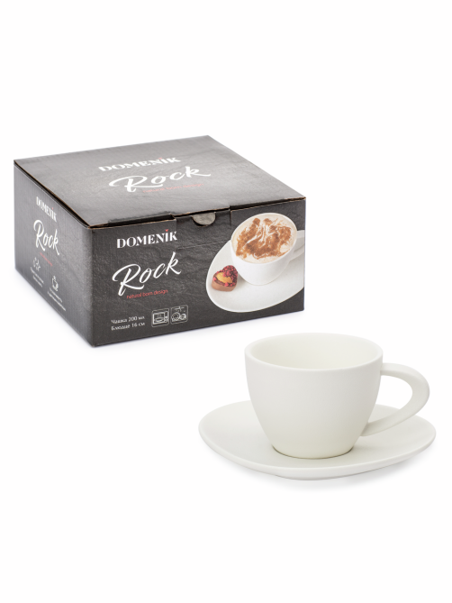 Чайная пара Domenik Rock White, 200мл