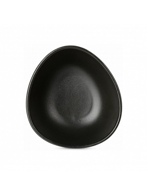 Салатник треугольный Domenik Rock black 450мл, 16см