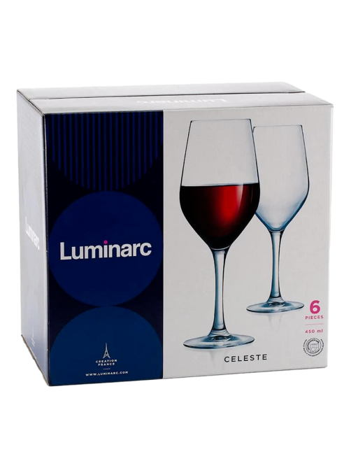 Набор бокалов для красного вина Luminarc Celeste, 450мл х 6шт