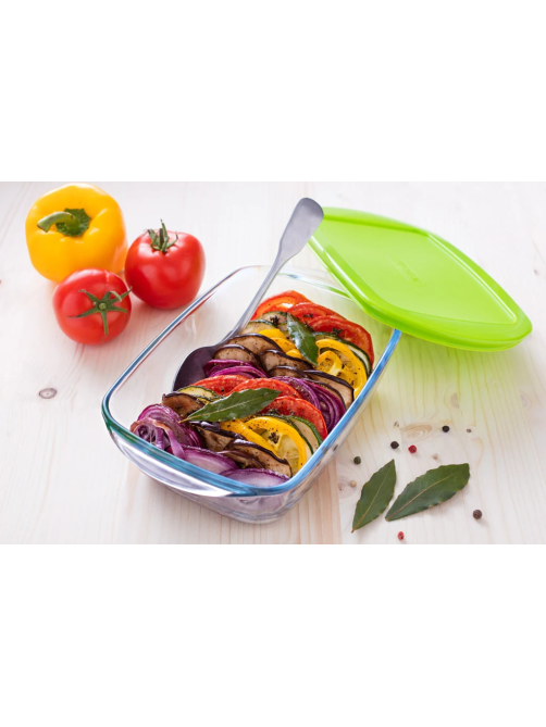 Форма для запекания Pyrex Cook&Store прямоугольная с крышкой 1.1л, 23 х 15 x 6.5см