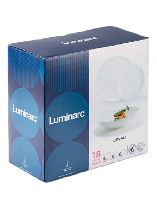 Набор столовый Luminarc Diwali White 18 предметов